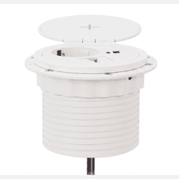 Inbouw powerbox Ø8 cm met draadloze lader