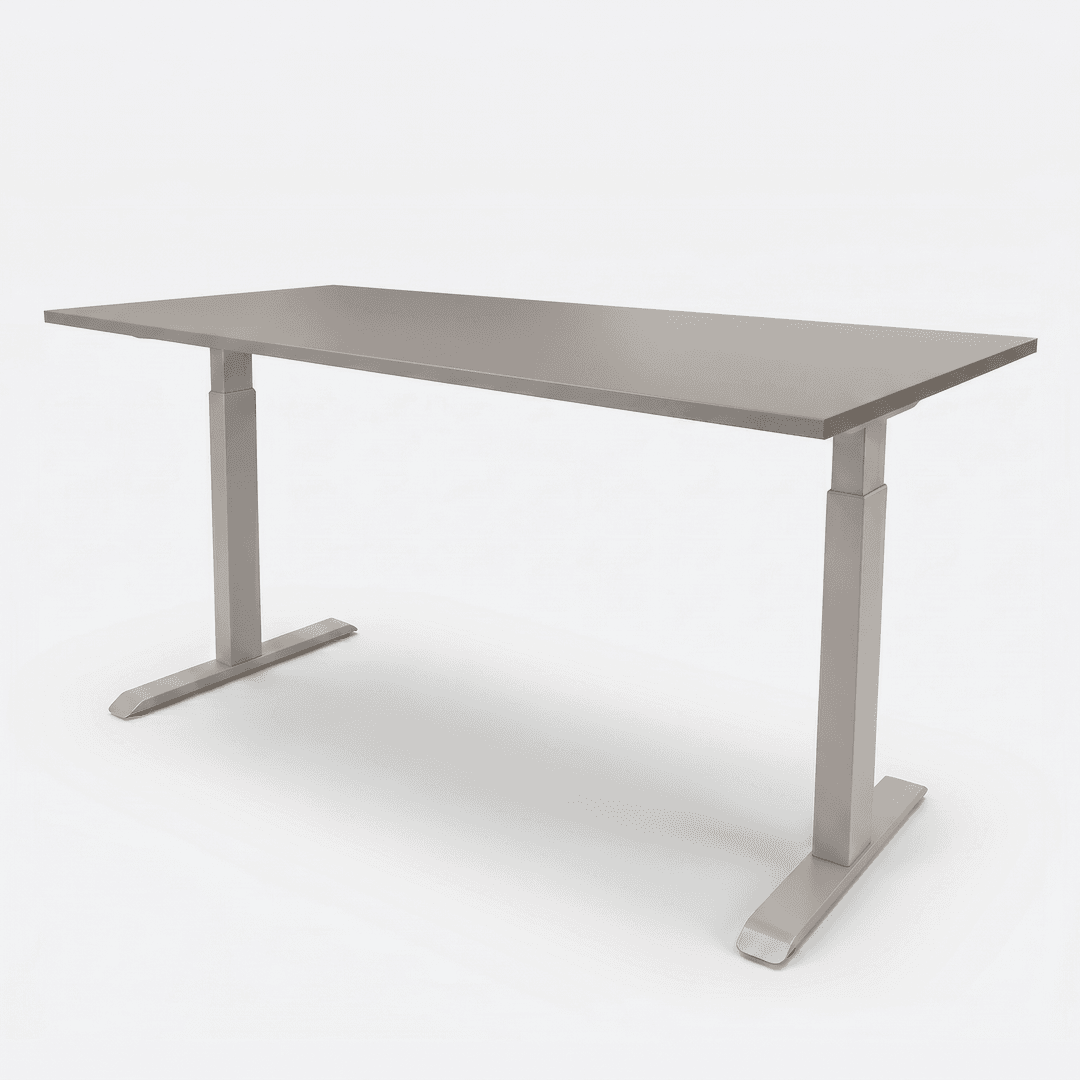 Verstelbaar Bureau Vamo T-poot 180x80cm Aluminium Cuando