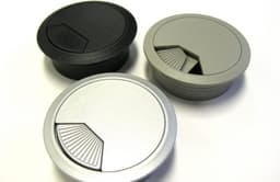 Kabeldoorvoerdop 60mm – Zwart, 5. Links midden