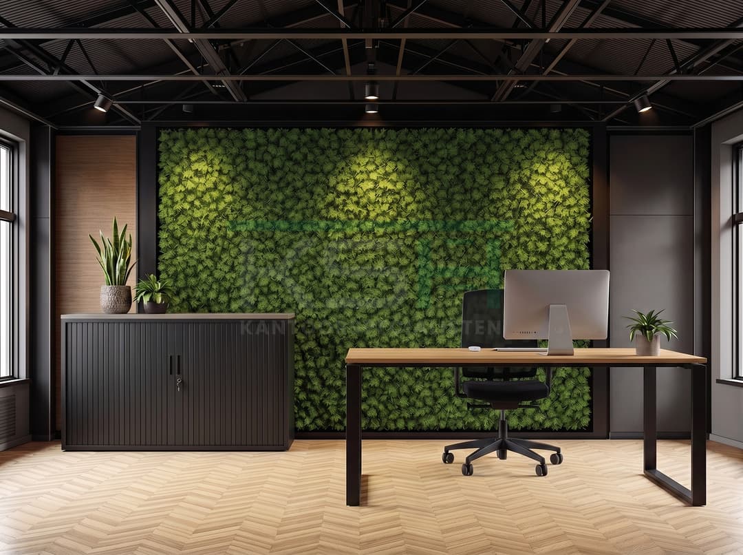 Roldeurkast Zwart 72 x 120 x 43 cm Met topblad Bruin eiken