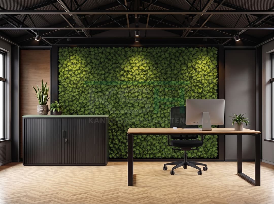 Roldeurkast Zwart 72 x 120 x 43 cm Met topblad Pine