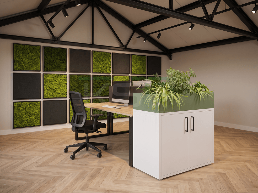 Opbergkast Wit 77 x 82 x 40 cm Met Pine Plantenbak