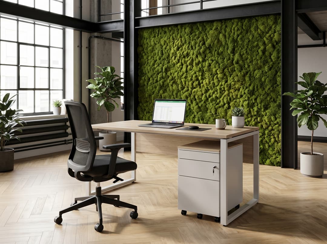 Ladeblok verrijdbaar Hangmappenlade, lade + pennenlade Aluminium Midden eiken