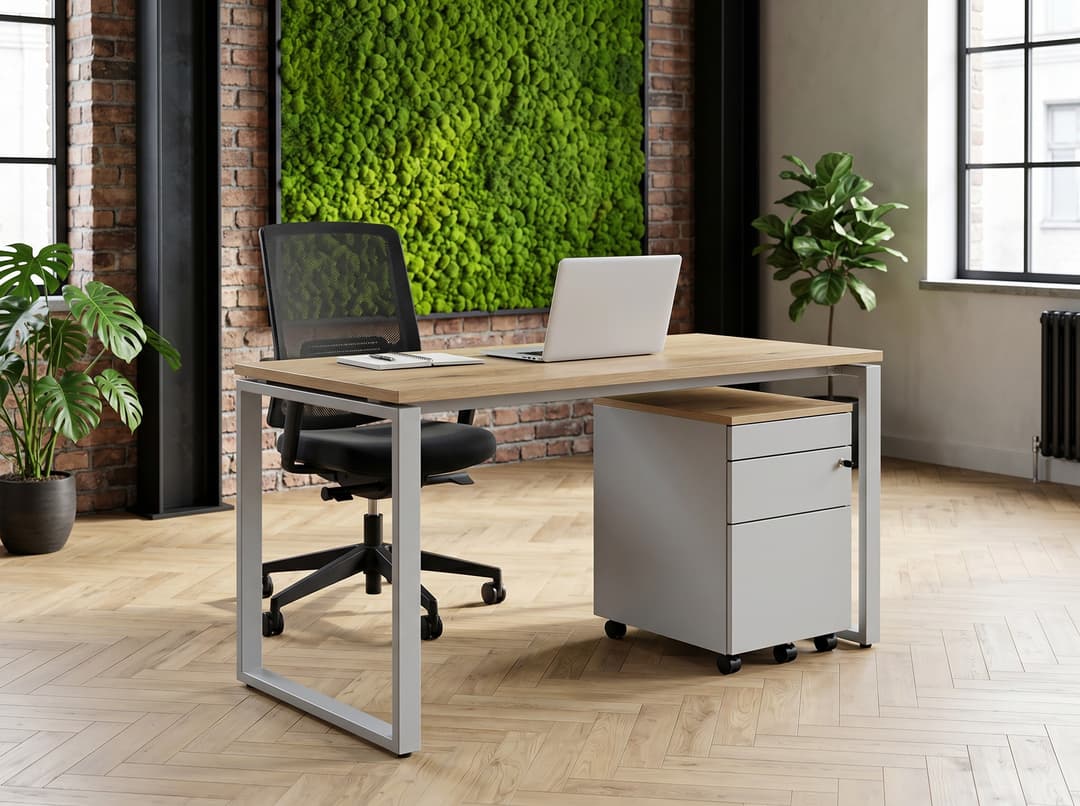 Ladeblok verrijdbaar Hangmappenlade, lade + pennenlade Aluminium Natuur eiken