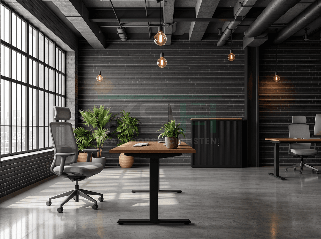 Ergonomische bureaustoel 'Milo' – Grafiet met hoofdsteun