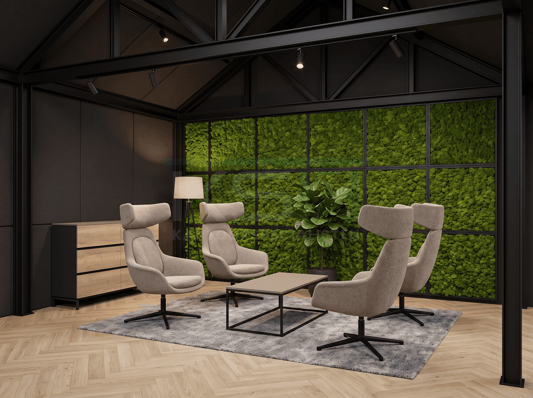 Loungefauteuil 'Daan' — hoge rug