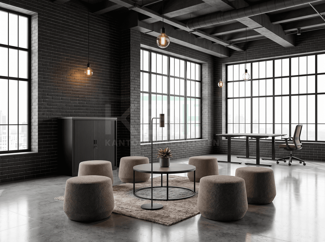 Loungepoef 'Puck' Klein – Beige