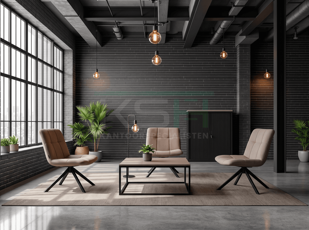 Fauteuil 'Imke' – Taupe gerecyclede stof