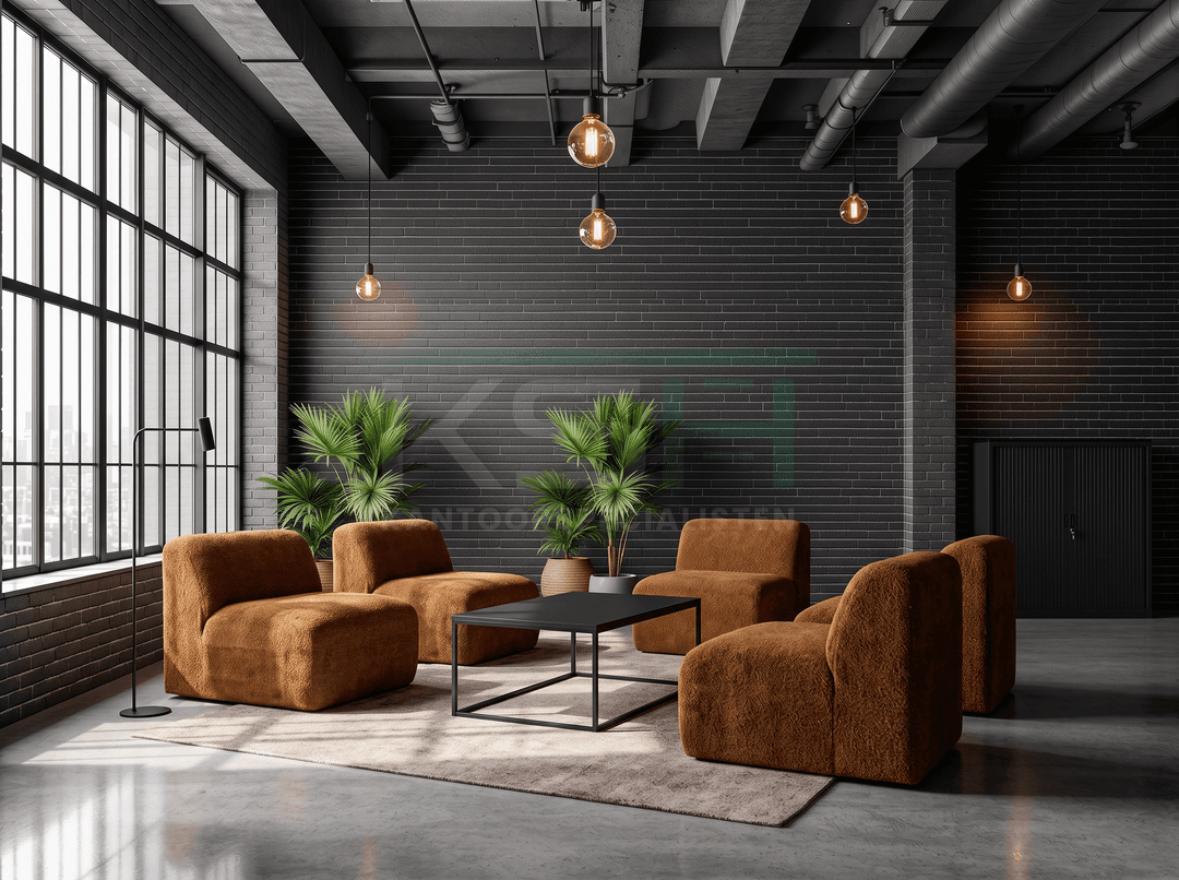 Fauteuil 'Esmee' – Terracotta (bouclé)
