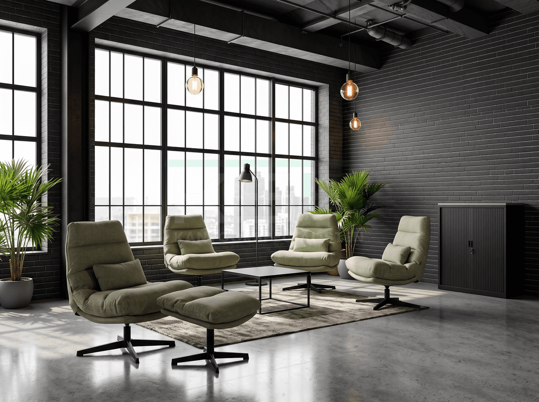 Fauteuil 'Elske' – Olijfgroen