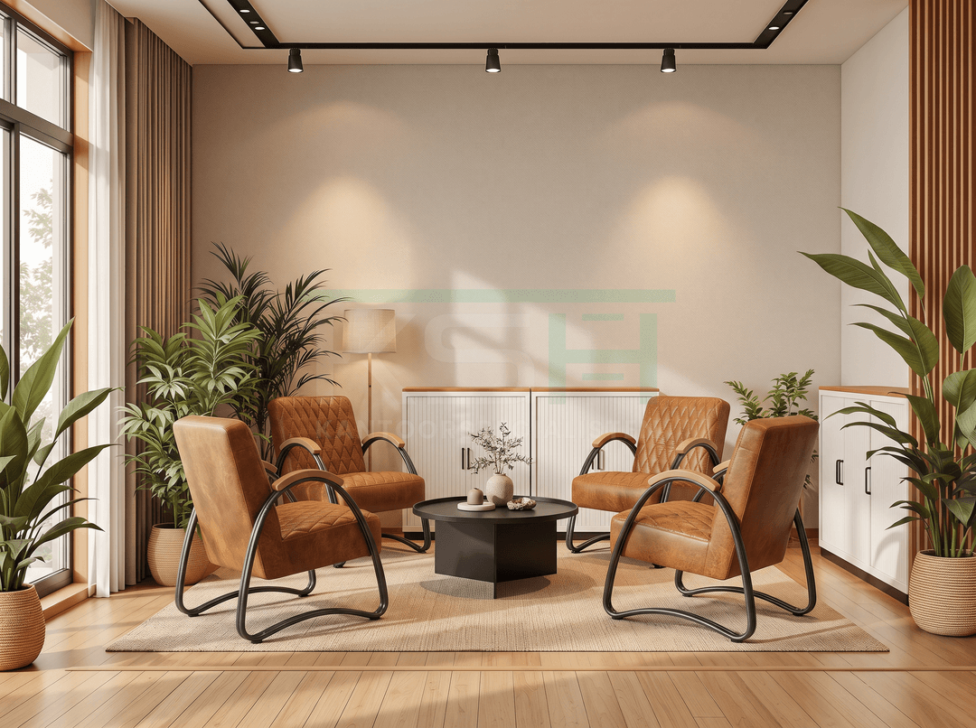 Fauteuil 'Mirthe' – Cognac