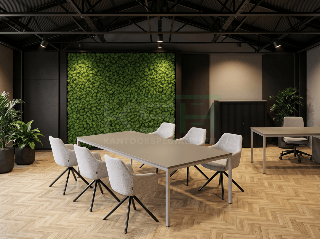 Budget 4-poots Kantinetafel recht 120x80cm Aluminium Cuando