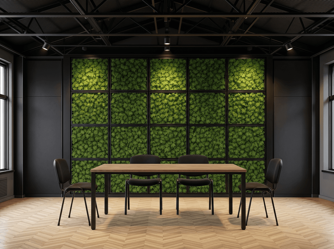 Budget 4-poots Kantinetafel recht 160x80cm Zwart Hickory Noten