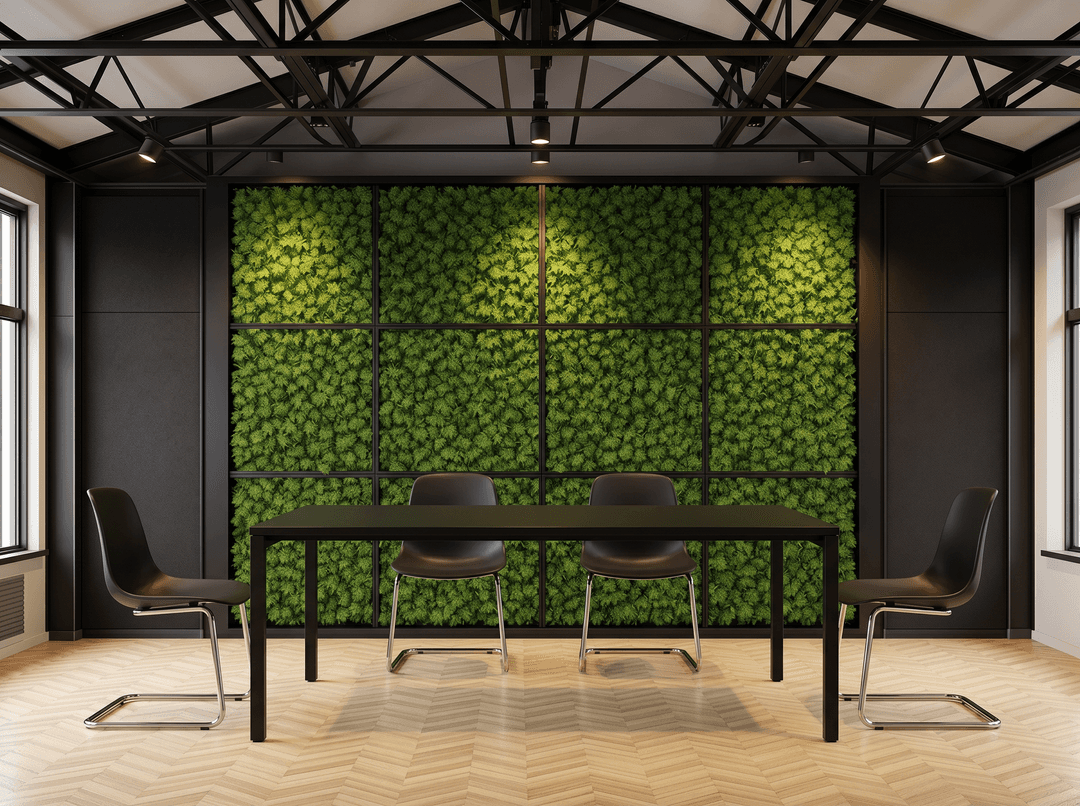 Budget 4-poots Kantinetafel recht 200x100cm Zwart Zwart