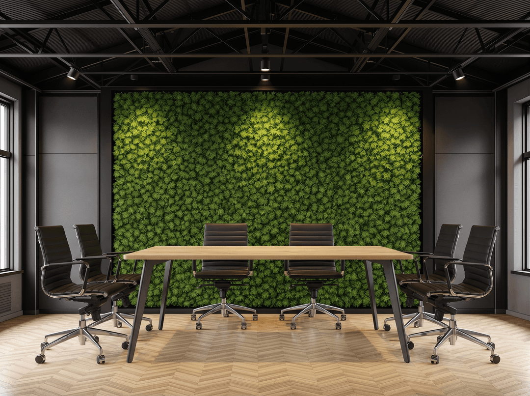Real-poot Kantinetafel recht 140x80cm Zwart Natuur eiken