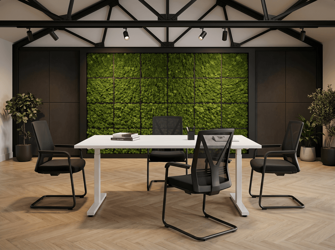 Vamo T-poot Kantinetafel recht 120x80cm Wit Wit