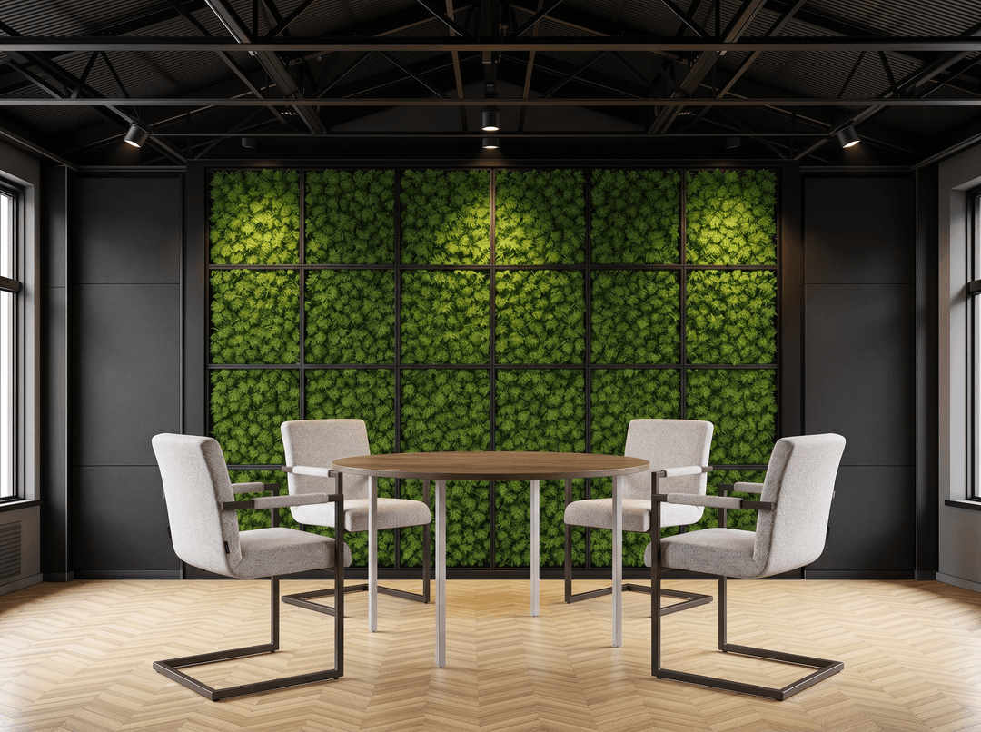 Ronde Goedkope 4-poots Kantinetafel Ø120cm Aluminium Hickory Noten