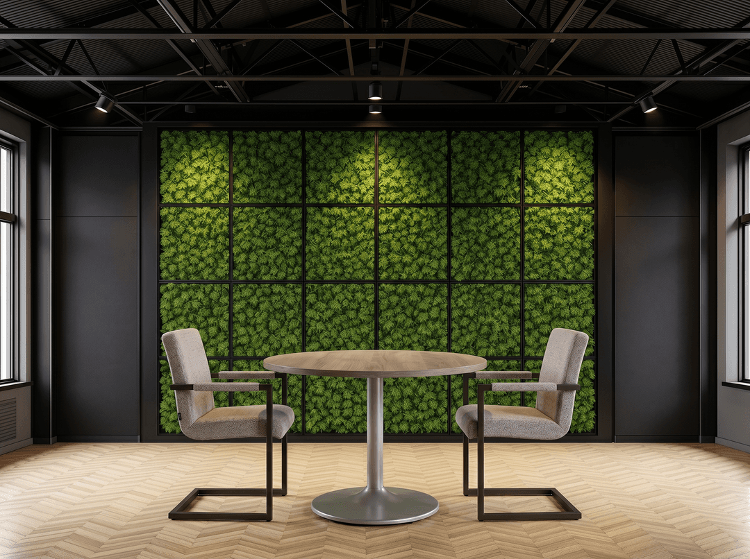 Ronde Kolompoot Kantinetafel Ø80cm Aluminium Midden eiken