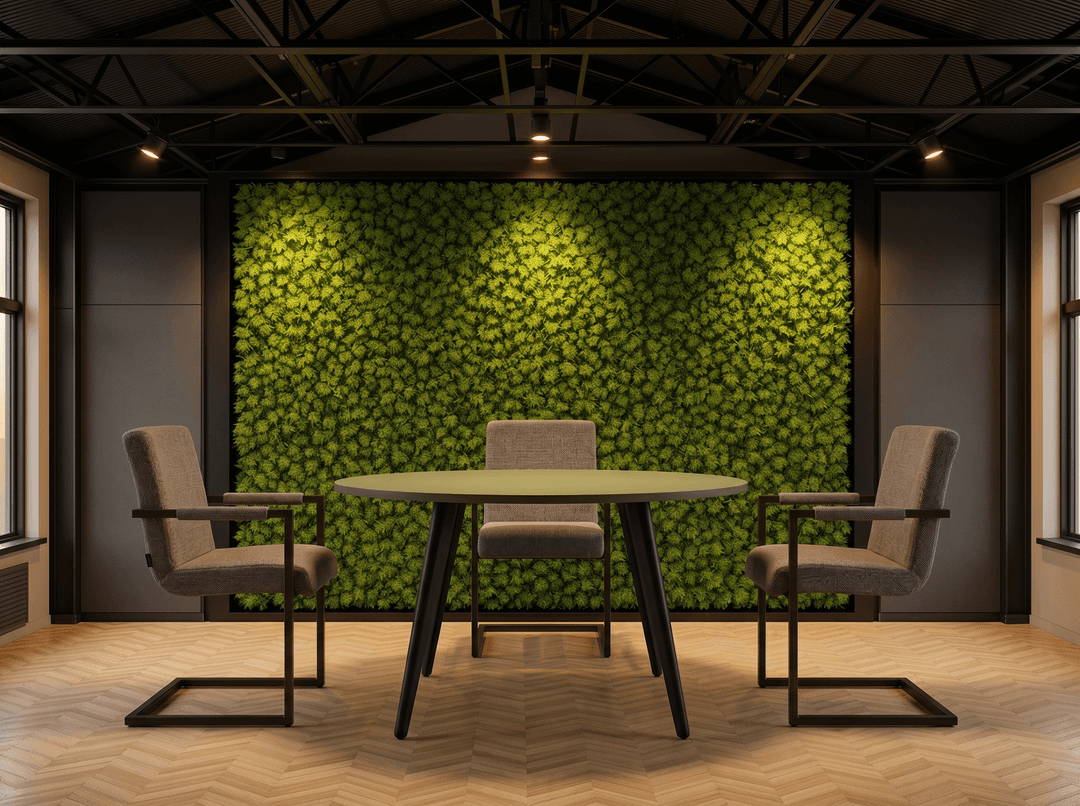 Ronde Real-poot Kantinetafel Ø120cm Zwart Pine