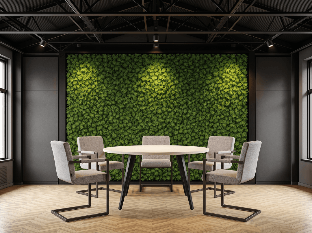 Ronde Real-poot Kantinetafel Ø120cm Zwart Wit