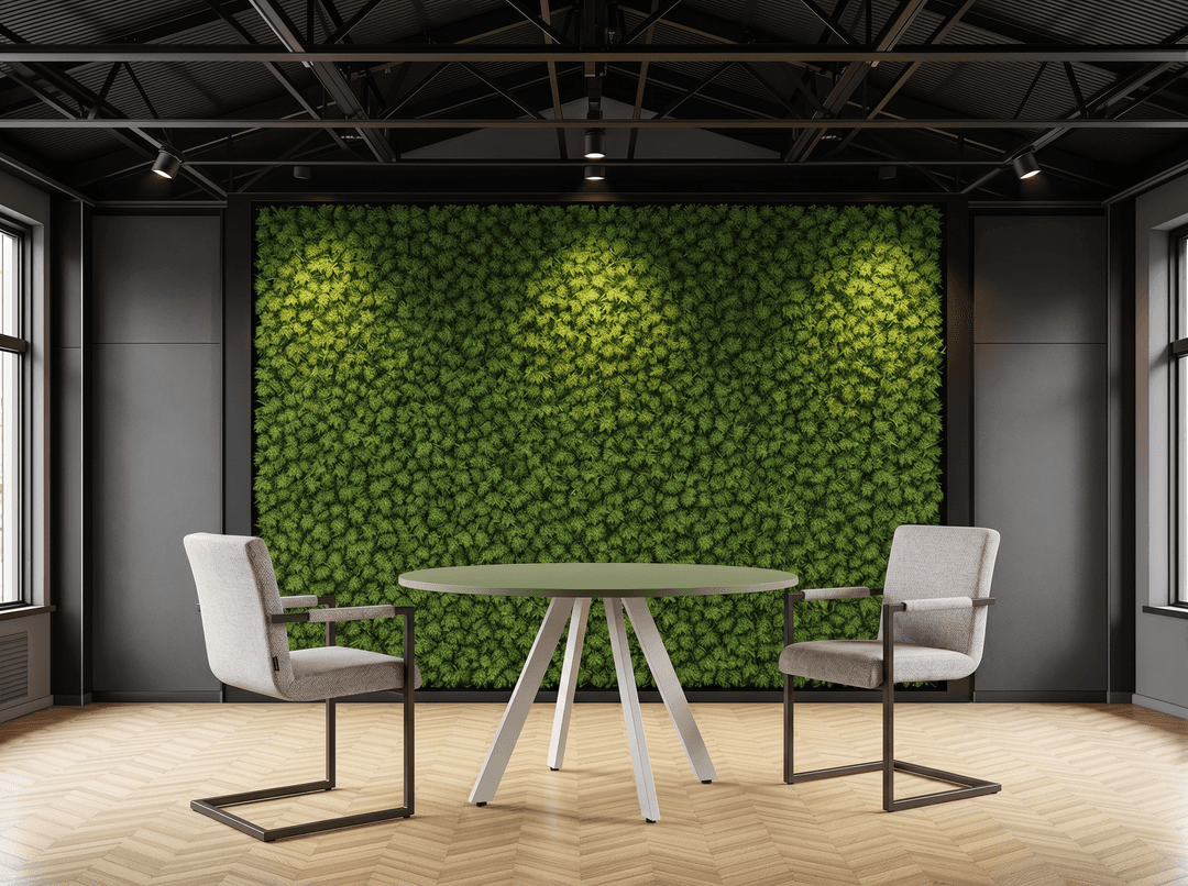 Ronde Spinpoot Kantinetafel Ø80cm Wit Pine