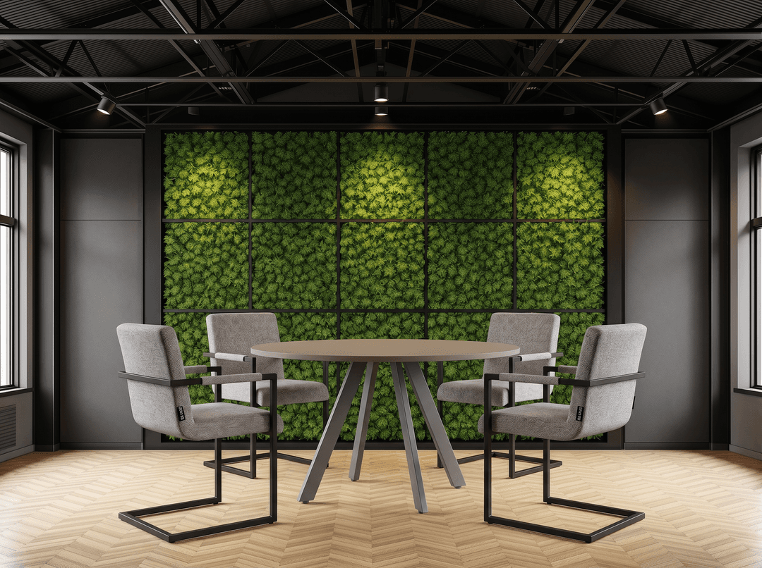 Ronde Spinpoot Kantinetafel Ø120cm Zwart Cuando