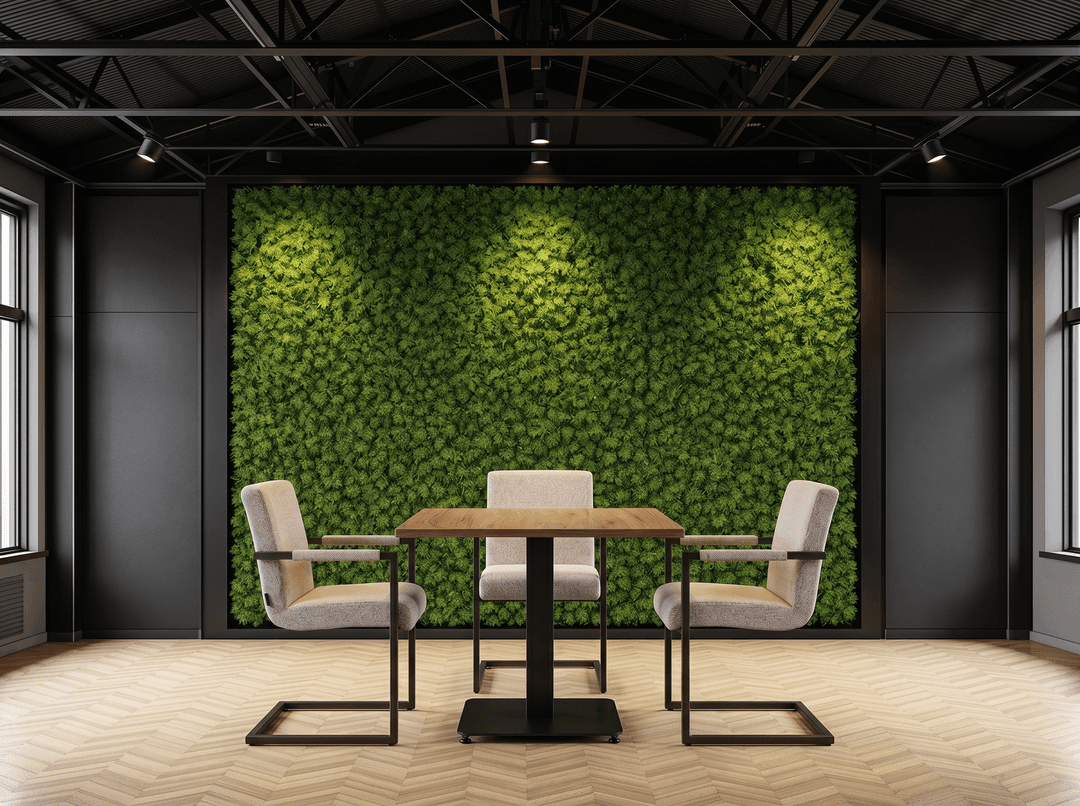 Lage Horecatafel met kolompoot 80x80cm Zwart Hickory Noten
