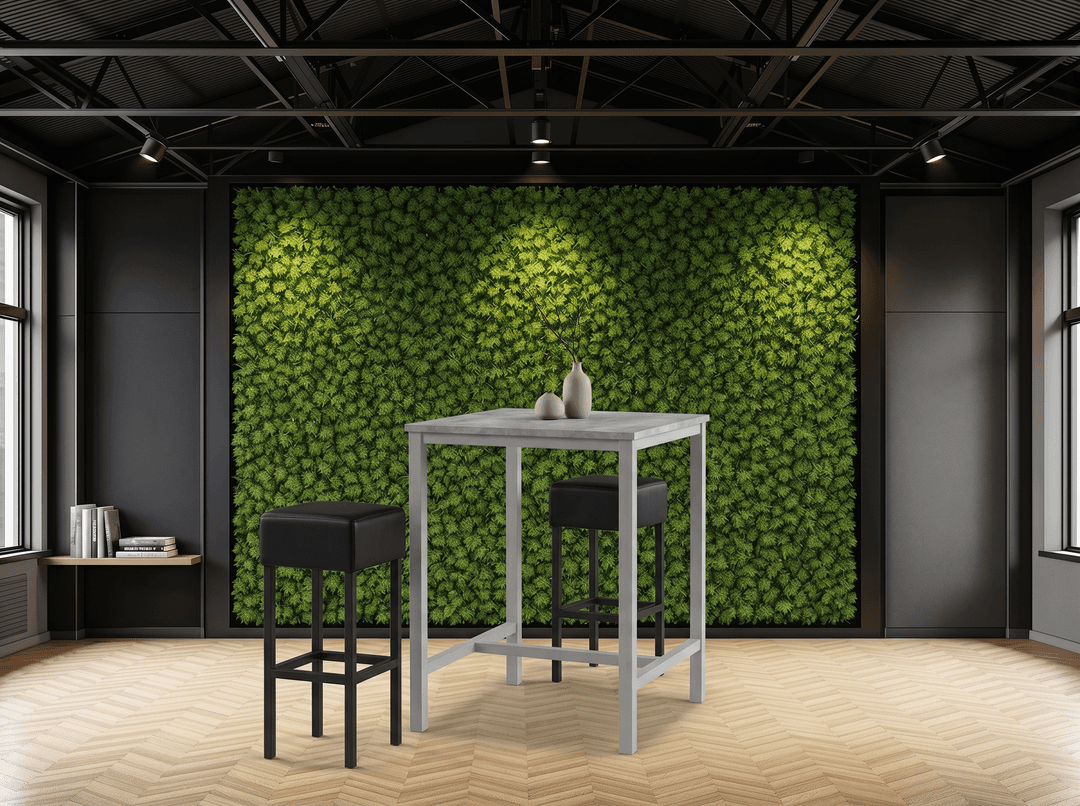 4-poots Bartafel vierkant 80x80cm Aluminium Oxyd