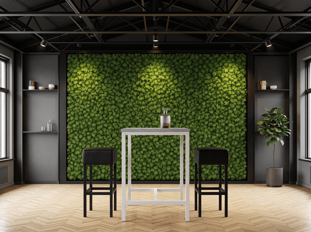 4-poots Bartafel vierkant 80x80cm Wit Oxyd