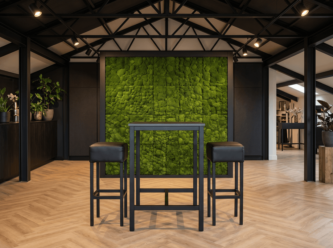 4-poots Bartafel vierkant 80x80cm Zwart Zwart