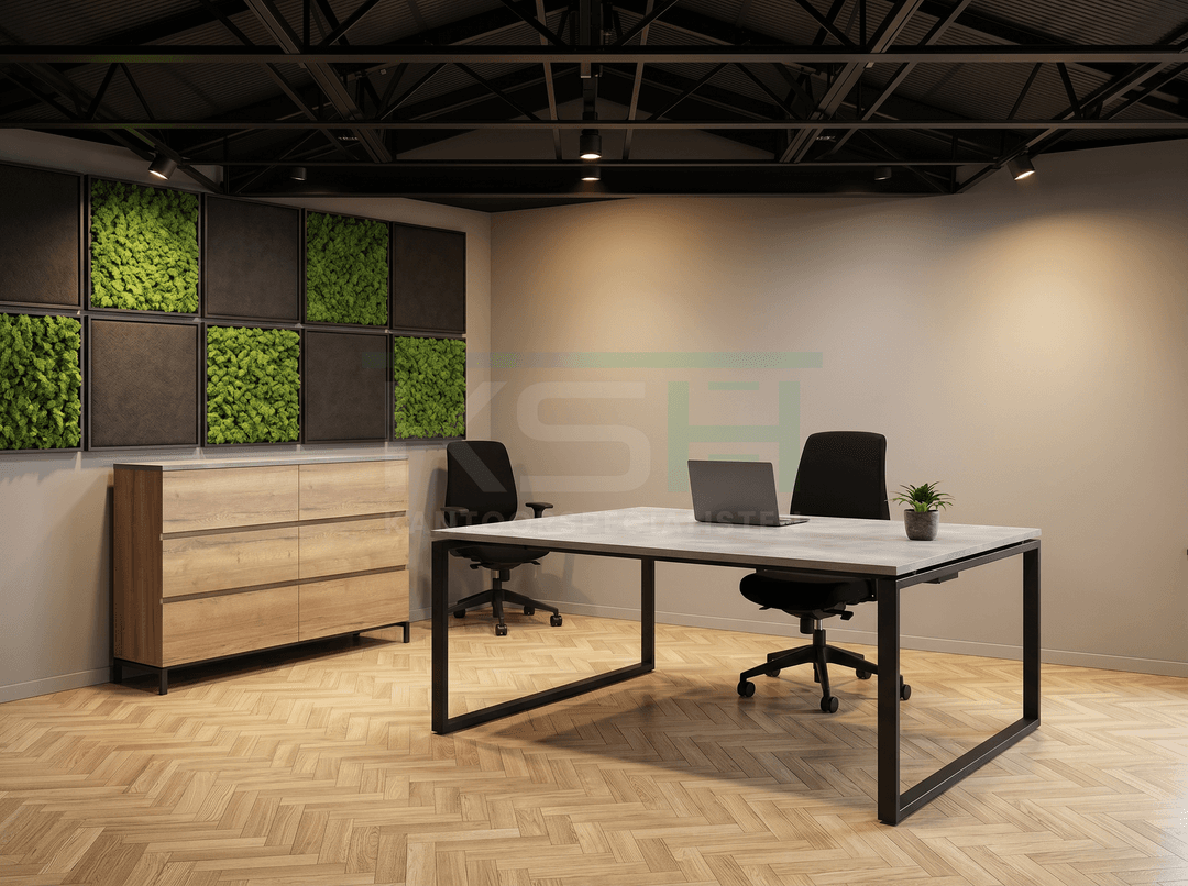 Los bureaublad - recht 120x80cm Oxyd