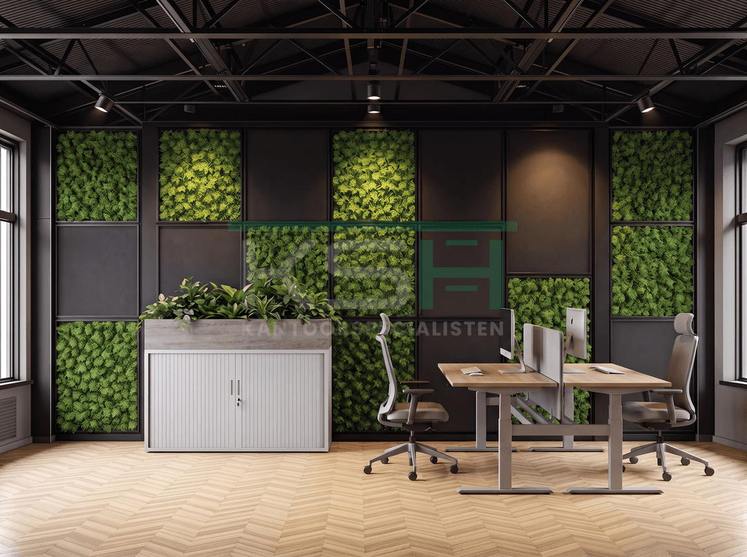 Roldeurkast Aluminium 72 x 120 x 43 cm Met plantenbak Bruin eiken