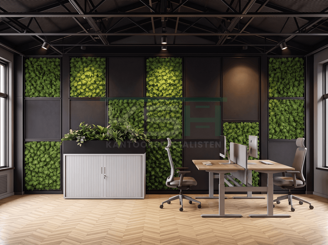 Roldeurkast Aluminium 72 x 120 x 43 cm Met plantenbak Zwart