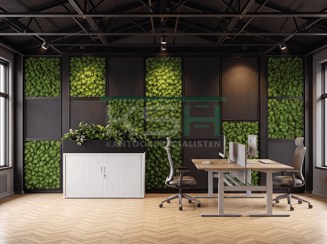 Roldeurkast Wit 72 x 120 x 43 cm Met plantenbak Zwart