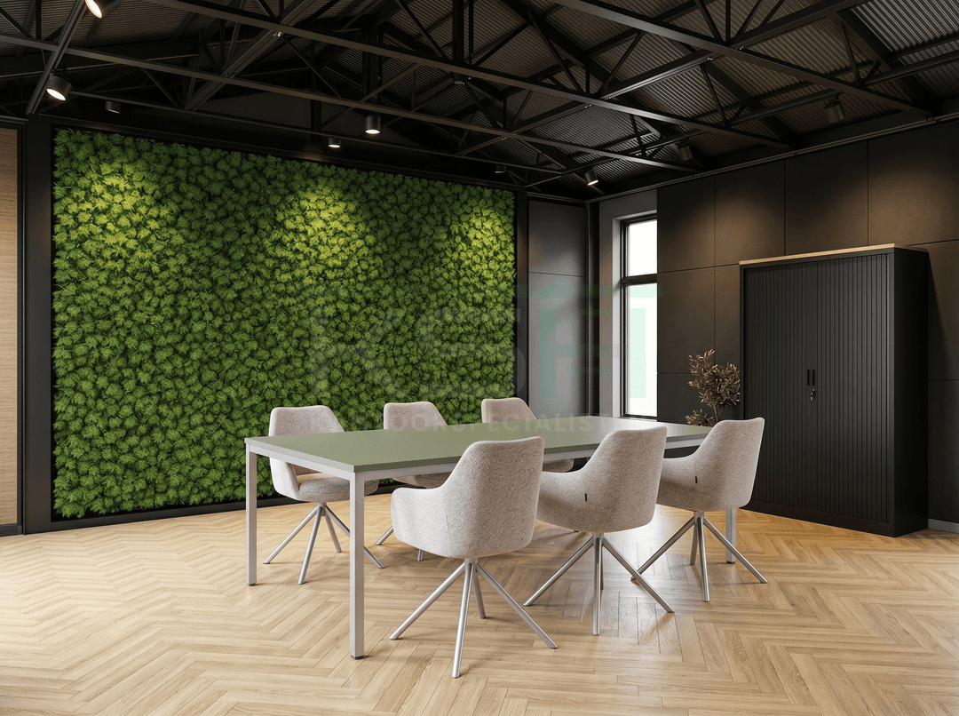 Budget 4-poots Vergadertafel recht 200x100cm Aluminium Pine