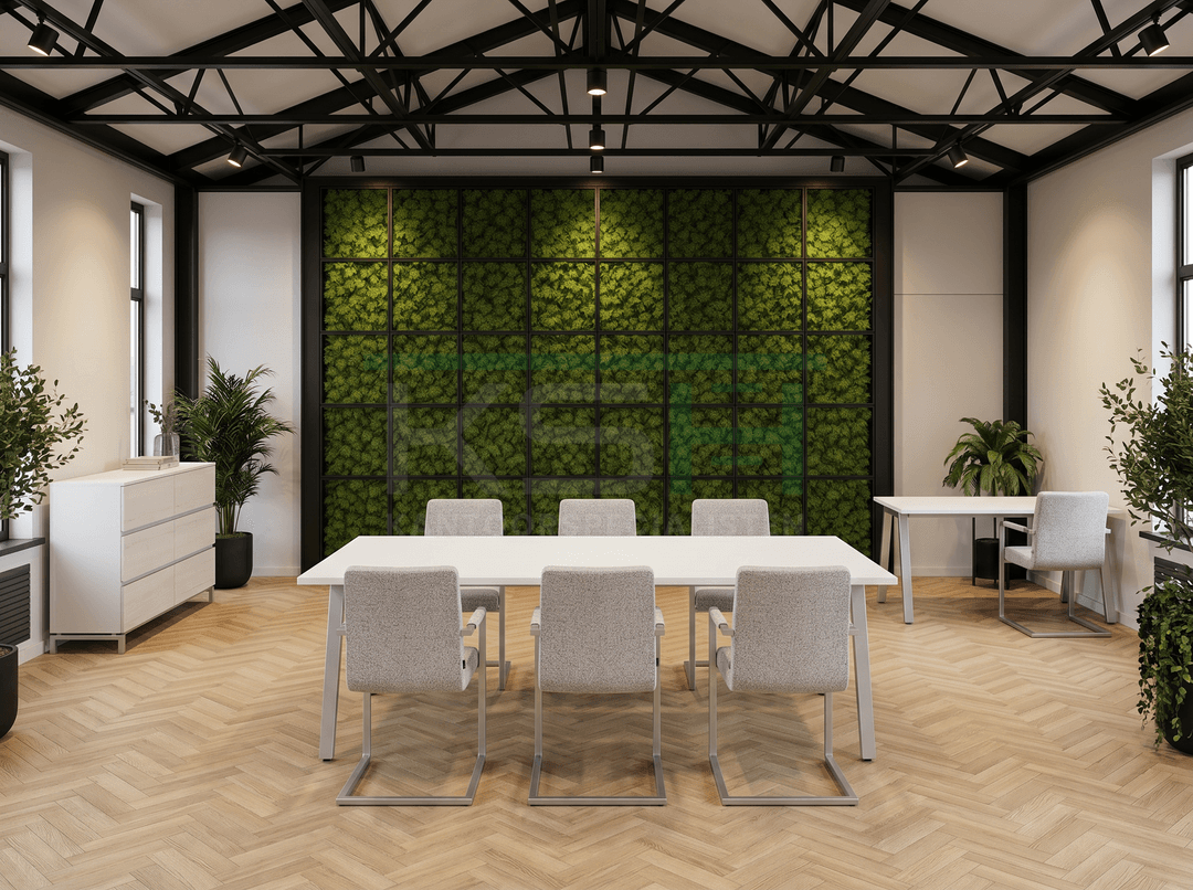 V-poot Kantinetafel recht 120x80cm Aluminium Wit