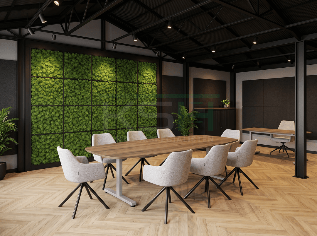 Vamo T-poot Vergadertafel Deens Ovaal 240x120cm Aluminium - Hickory Noten