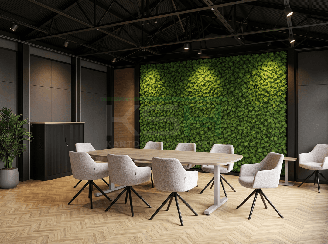 Vamo T-poot Vergadertafel Deens Ovaal 240x120cm Aluminium - Midden eiken