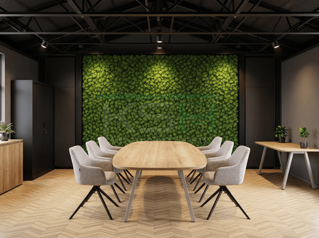 V-poot Vergadertafel Deens Ovaal 240x120cm Aluminium - Natuur eiken