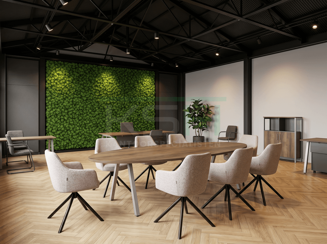V-poot Vergadertafel Ovaal 220x110cm Aluminium - Hickory Noten