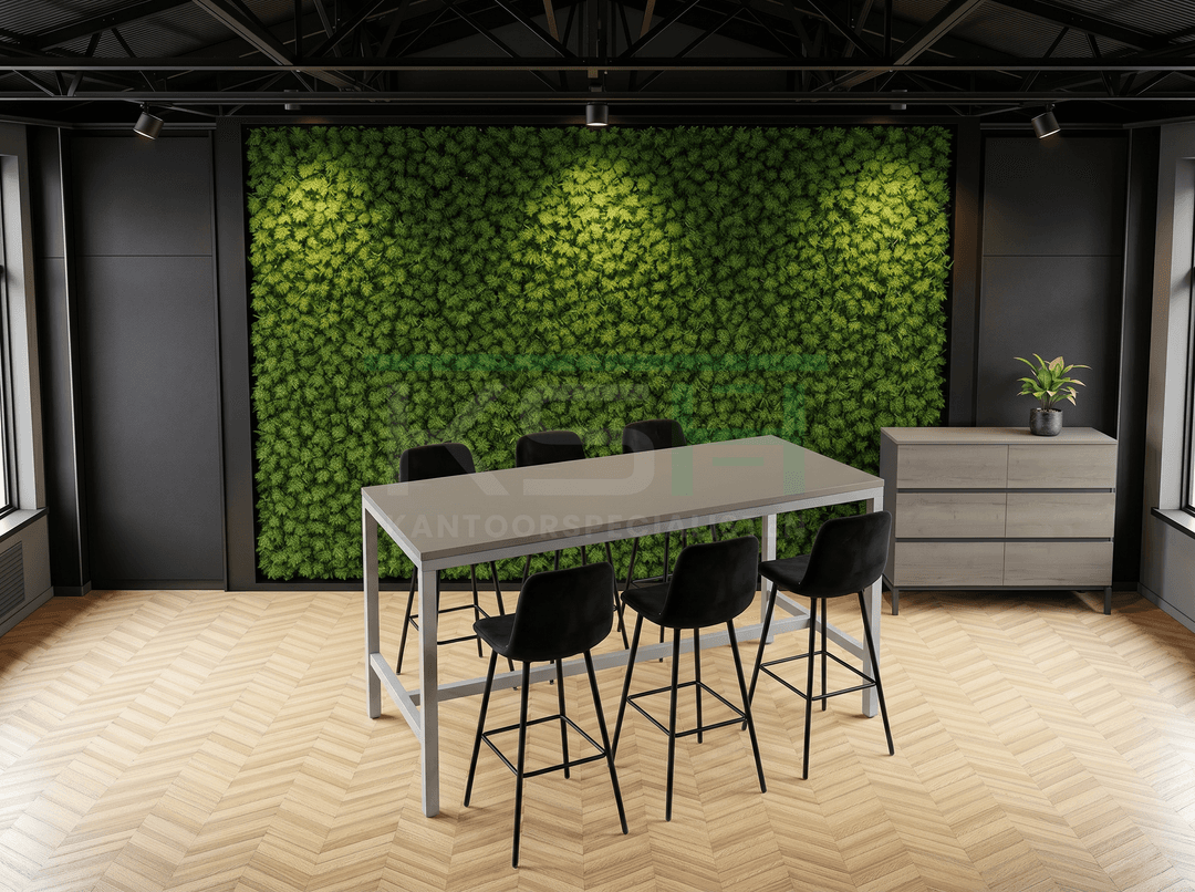 4-poots Bartafel recht 180x80cm Aluminium Cuando