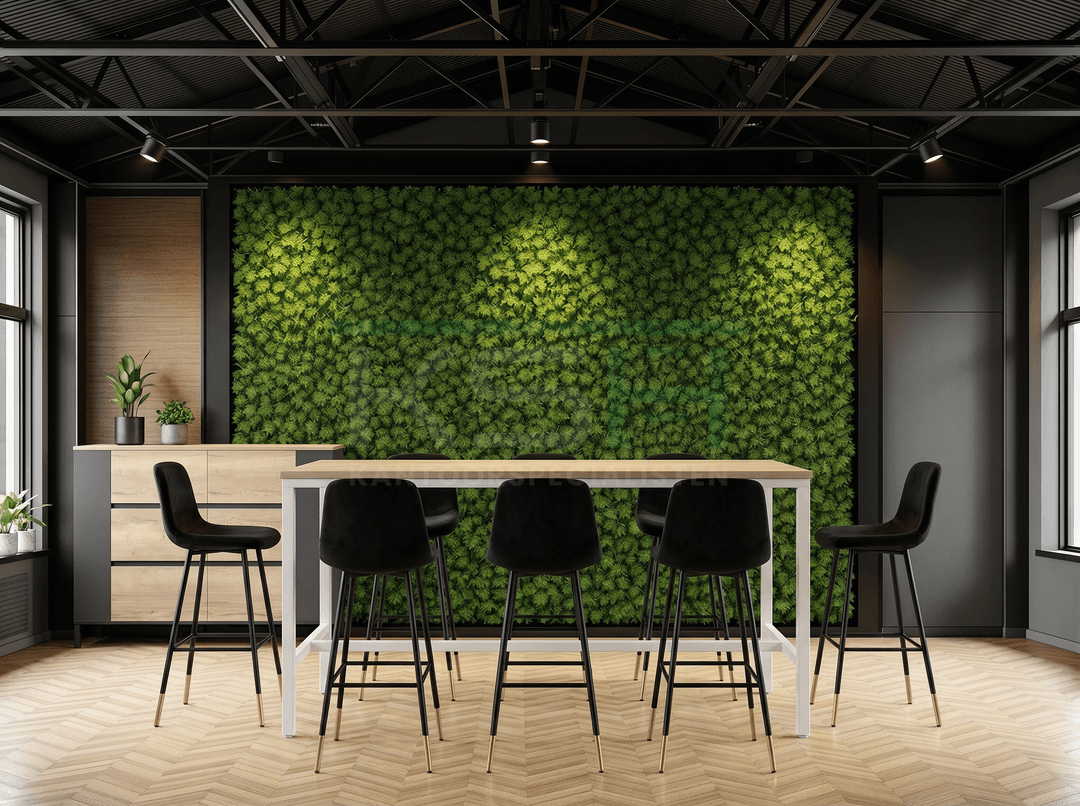4-poots Bartafel recht 180x80cm Wit Midden eiken