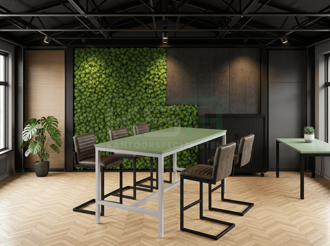 4-poots Bartafel recht 180x80cm Aluminium Pine