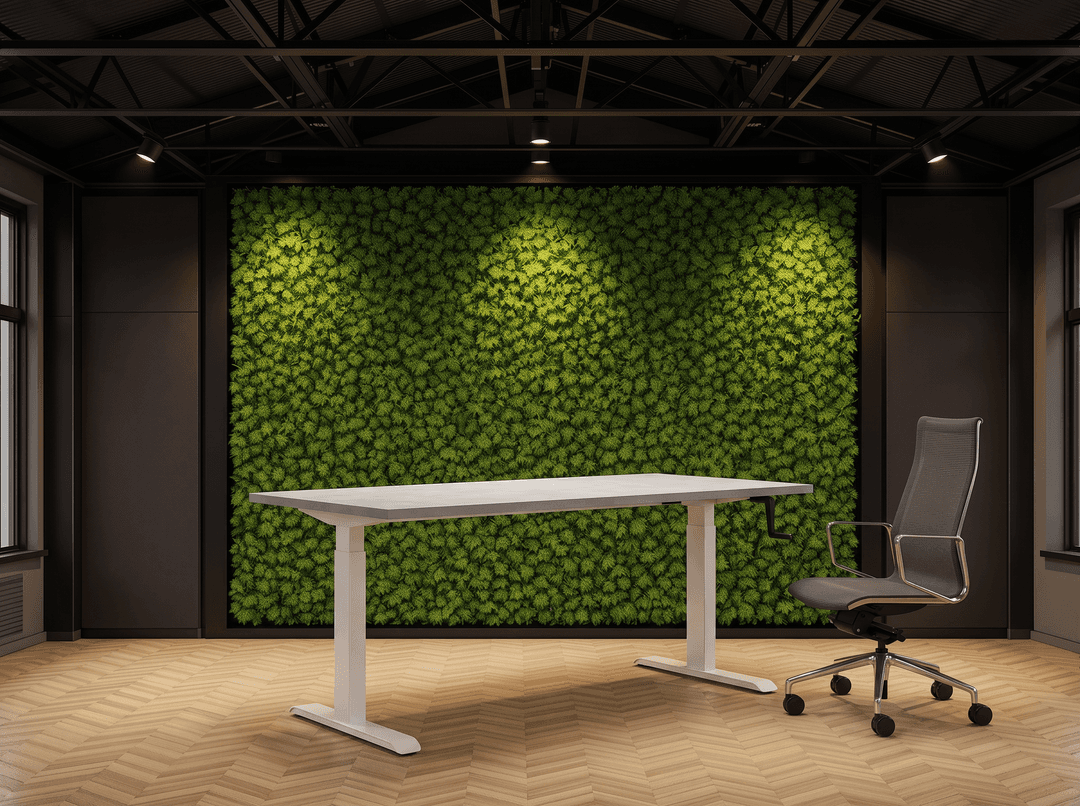 Zit-Sta Bureau Slinger Verstelbaar 120x80cm Wit - Oxyd