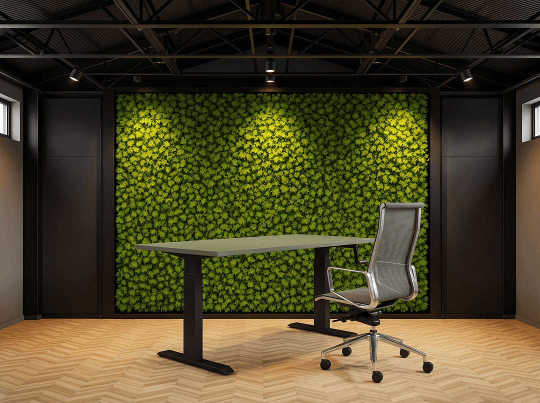 Zit-Sta Bureau Slinger Verstelbaar 120x80cm Zwart - Pine