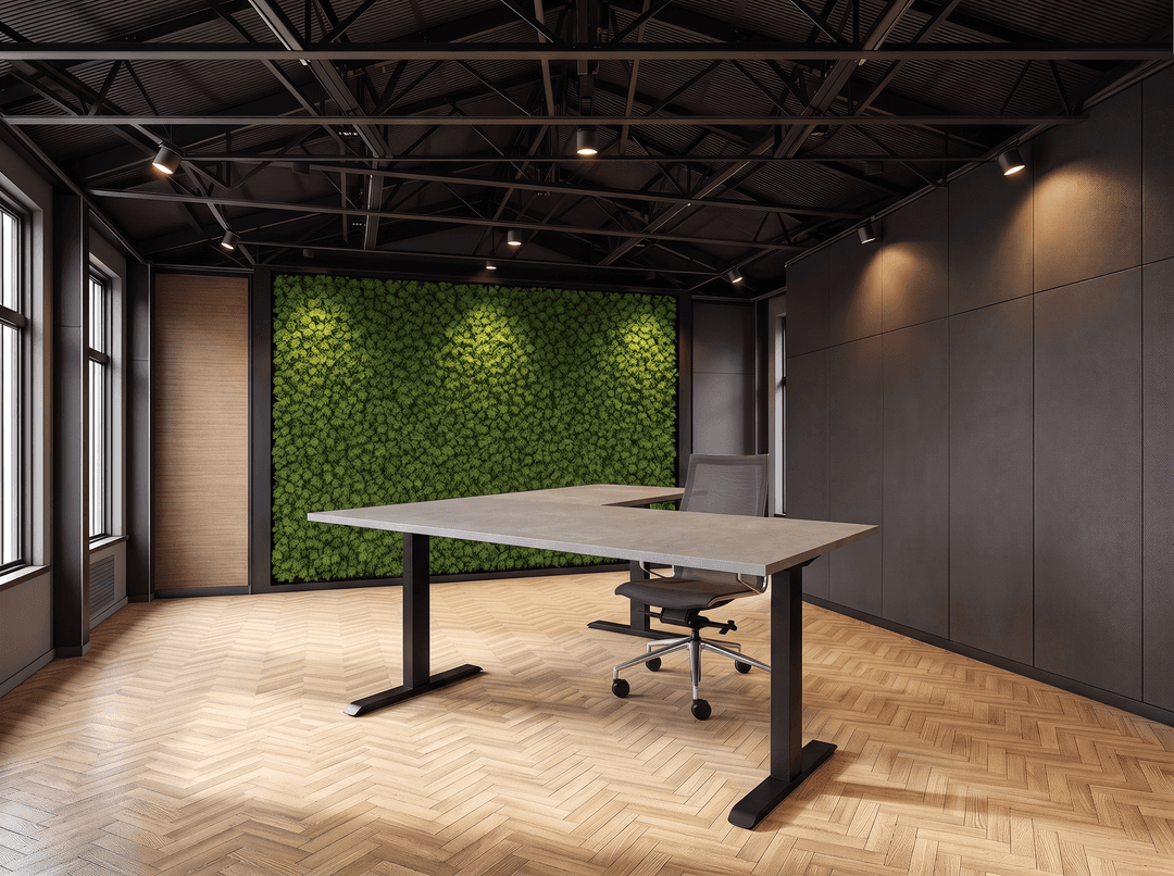 Vamo T-poot Verstelbaar Hoekbureau 200x160cm Zwart Oxyd