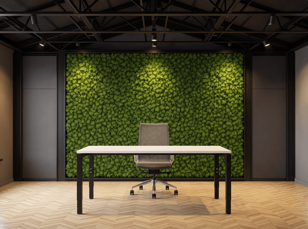 Verstelbaar Bureau Vida 4-poots 120x60cm Zwart Wit