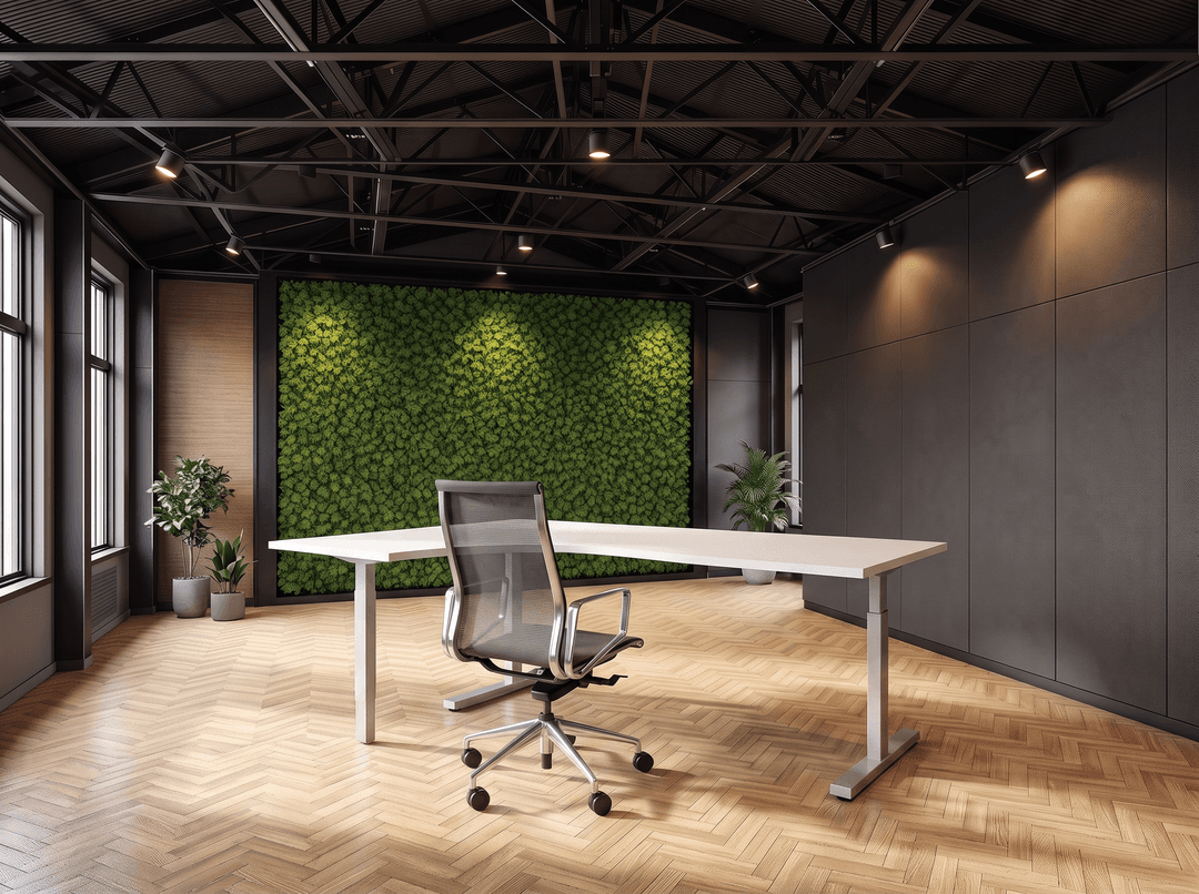 Vamo T-poot Wingbureau 180x120cm (met ronde hoek) Aluminium Wit Hoek rechts
