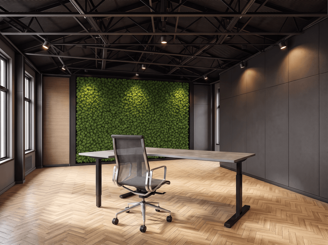 Vamo T-poot Wingbureau 180x120cm (met ronde hoek) Zwart Oxyd Hoek rechts