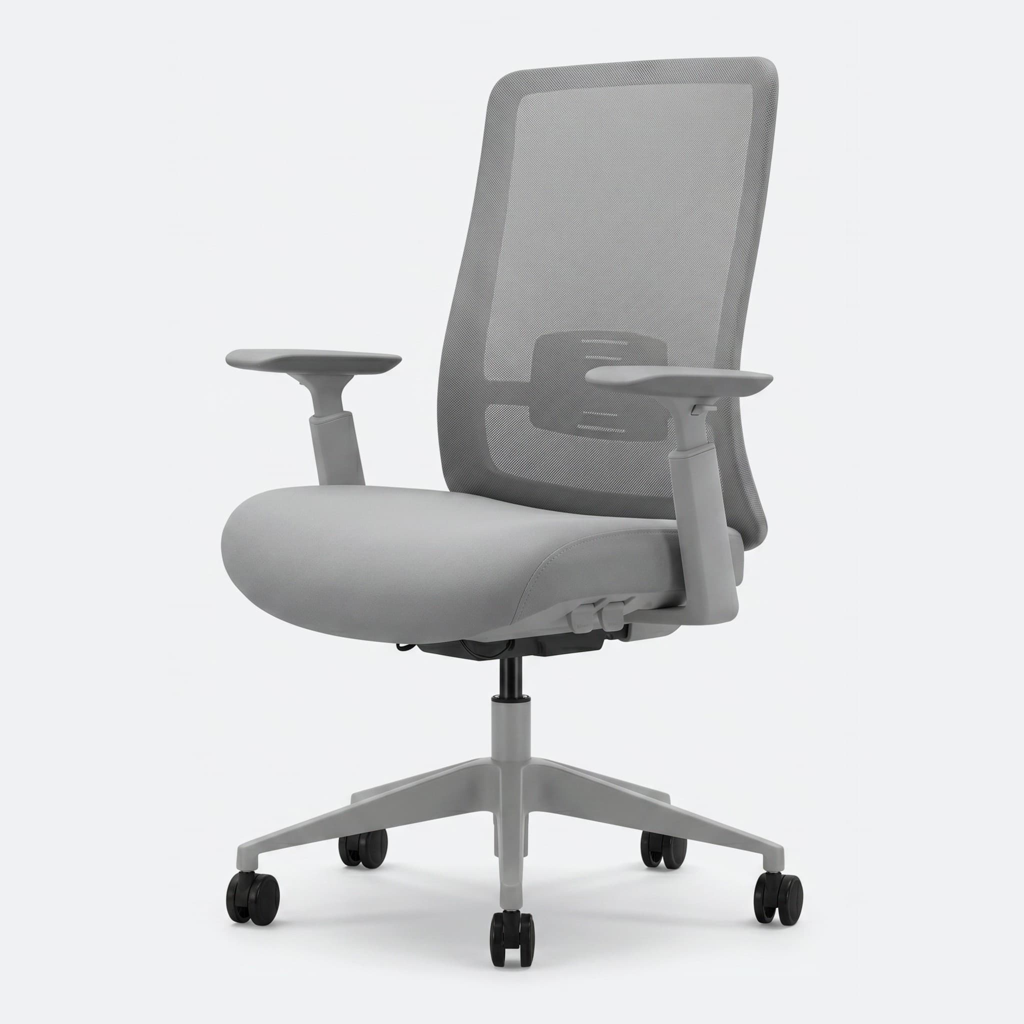 Ergonomische bureaustoel 'Bowie' — Zonder hoofdsteun · Grijs